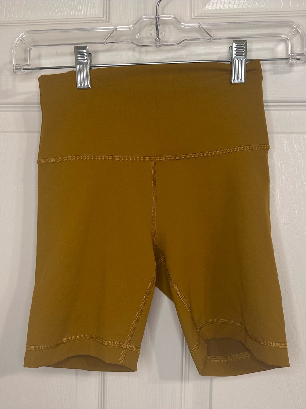 lululemon athletica High-Rise Bike Shorts in Mustard